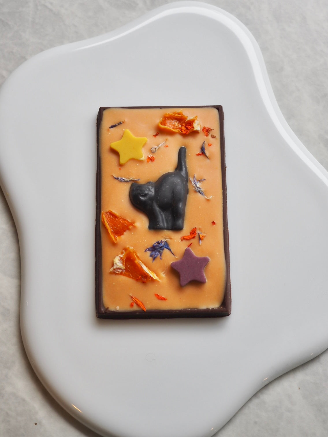 Raw Cacao Tablet (ハロウィン:黒ネコ・カカオ60%プレーン)