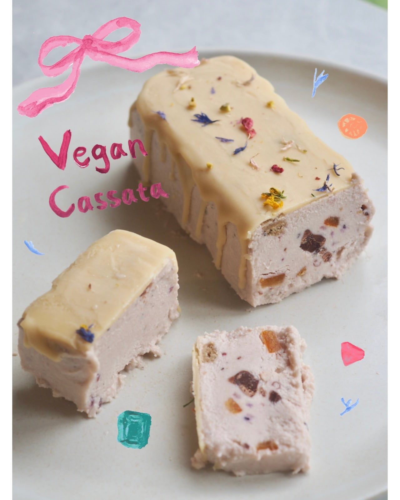 宝石箱のようなヴィーガンカッサータ