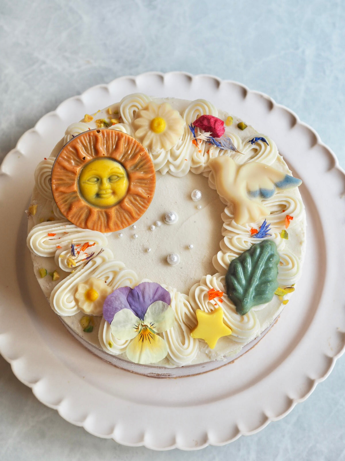 クリーミーチャイ&Rawショコラケーキ (太陽)