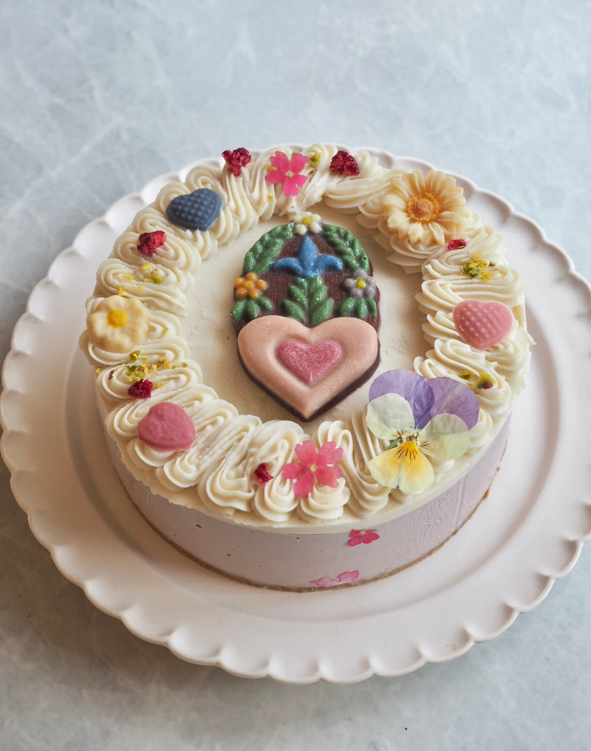 有機いちごのケーキ(Heart)