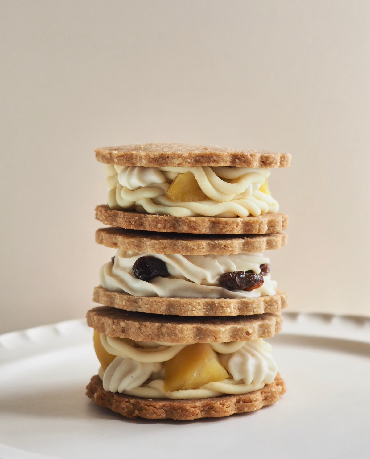 クリームサンドセット【モンブラン・ラムレーズン2種3個入り】