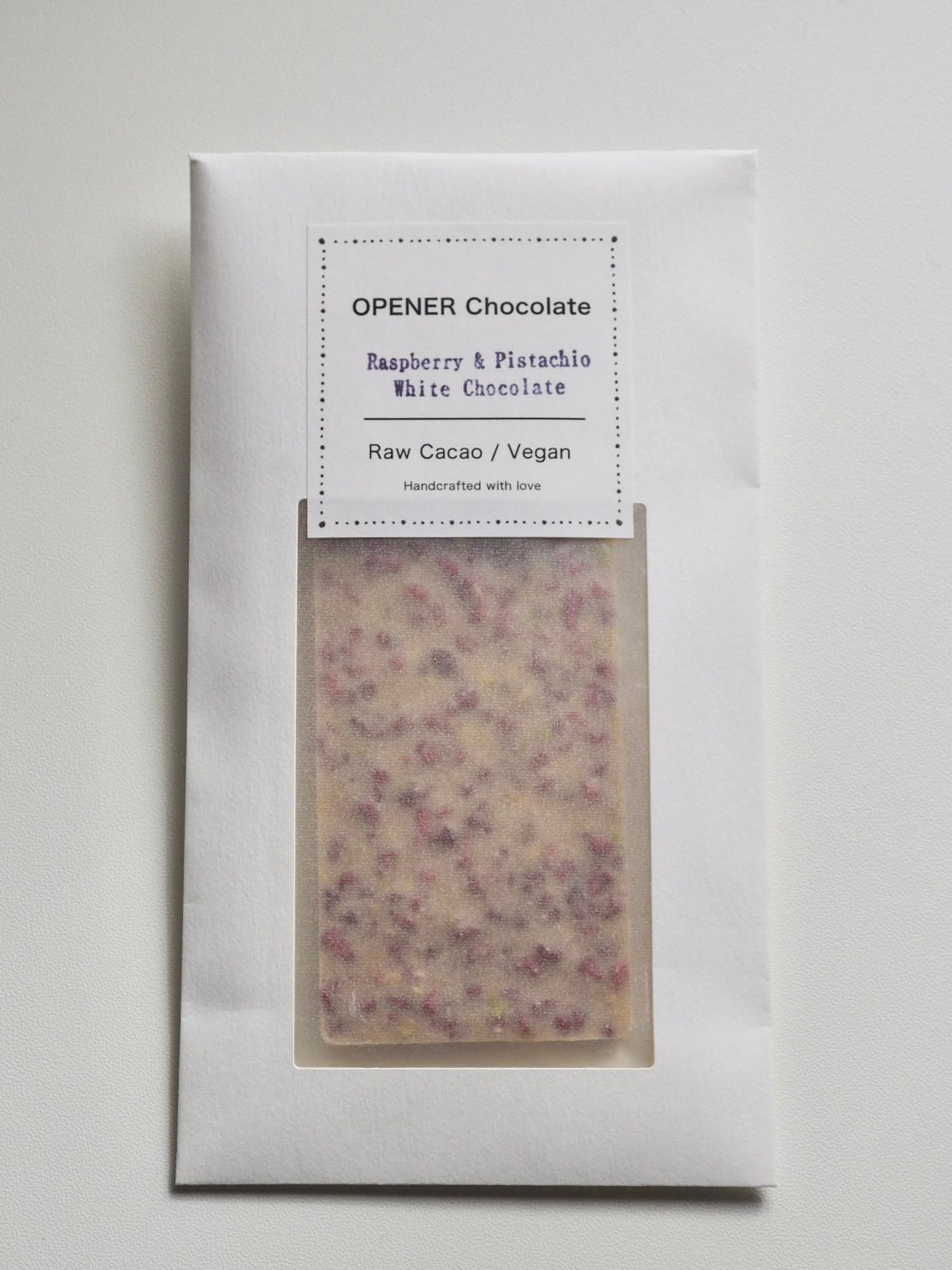 Raw Cacao Tablet(ラズベリーピスタチオホワイト)