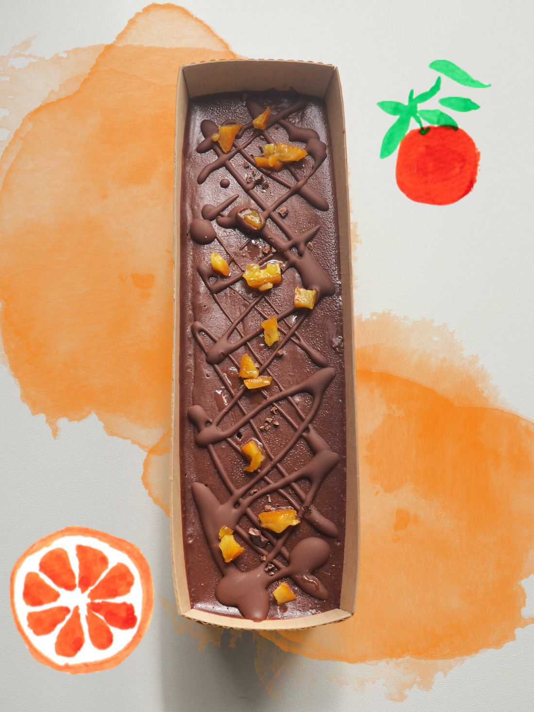 オレンジソースとろけるヴィーガンショコラテリーヌ