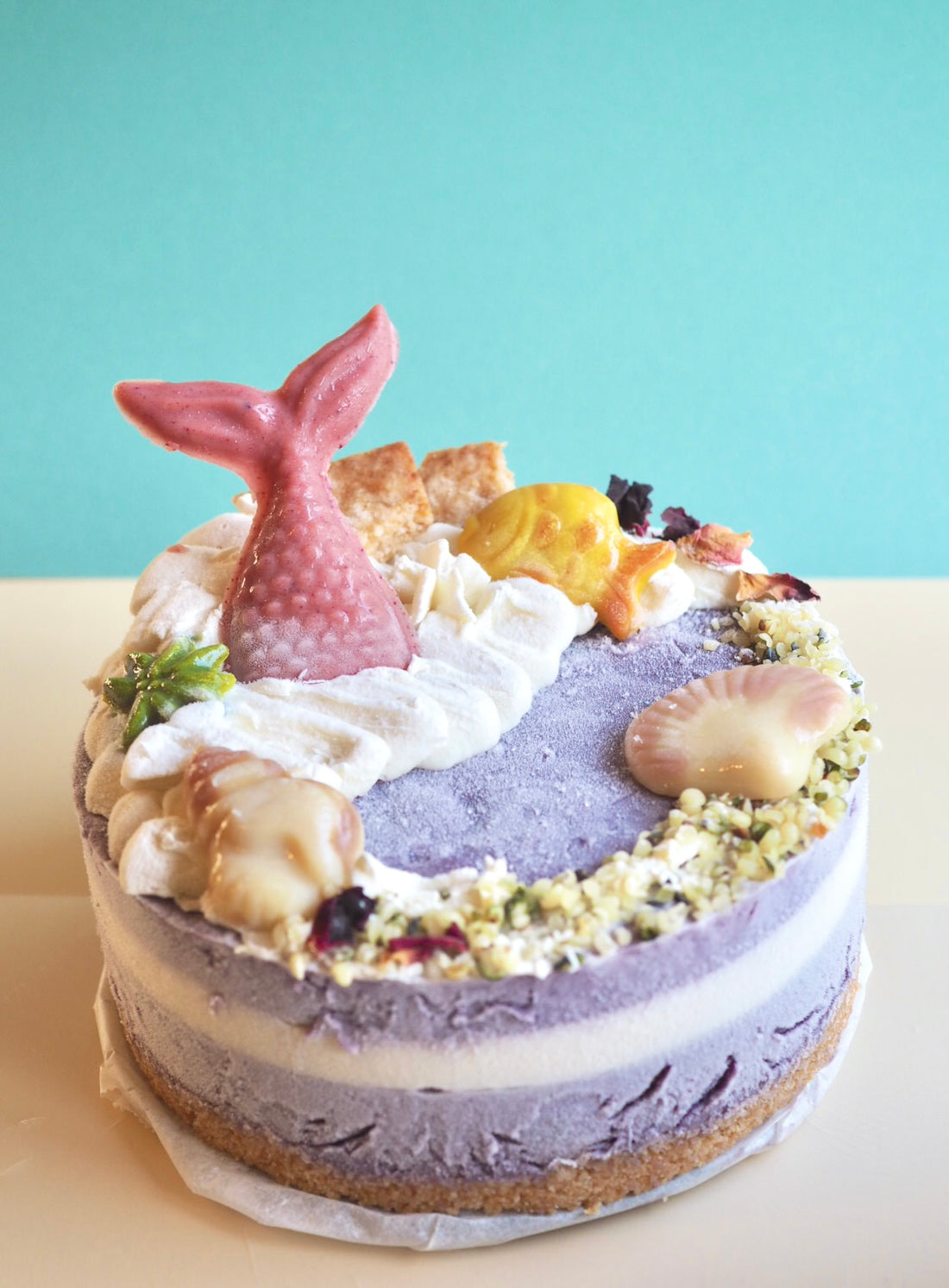 夏のケーキ ブルーベリーヨーグルト