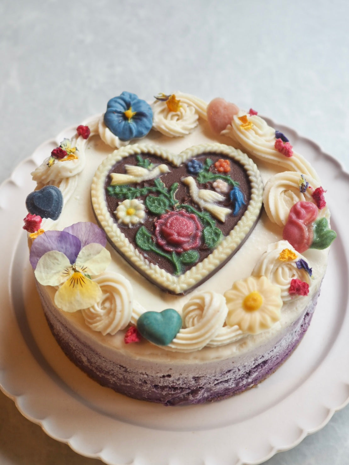 ミックスベリーヨーグルト＆いちごのケーキ（Heart Garden 1）