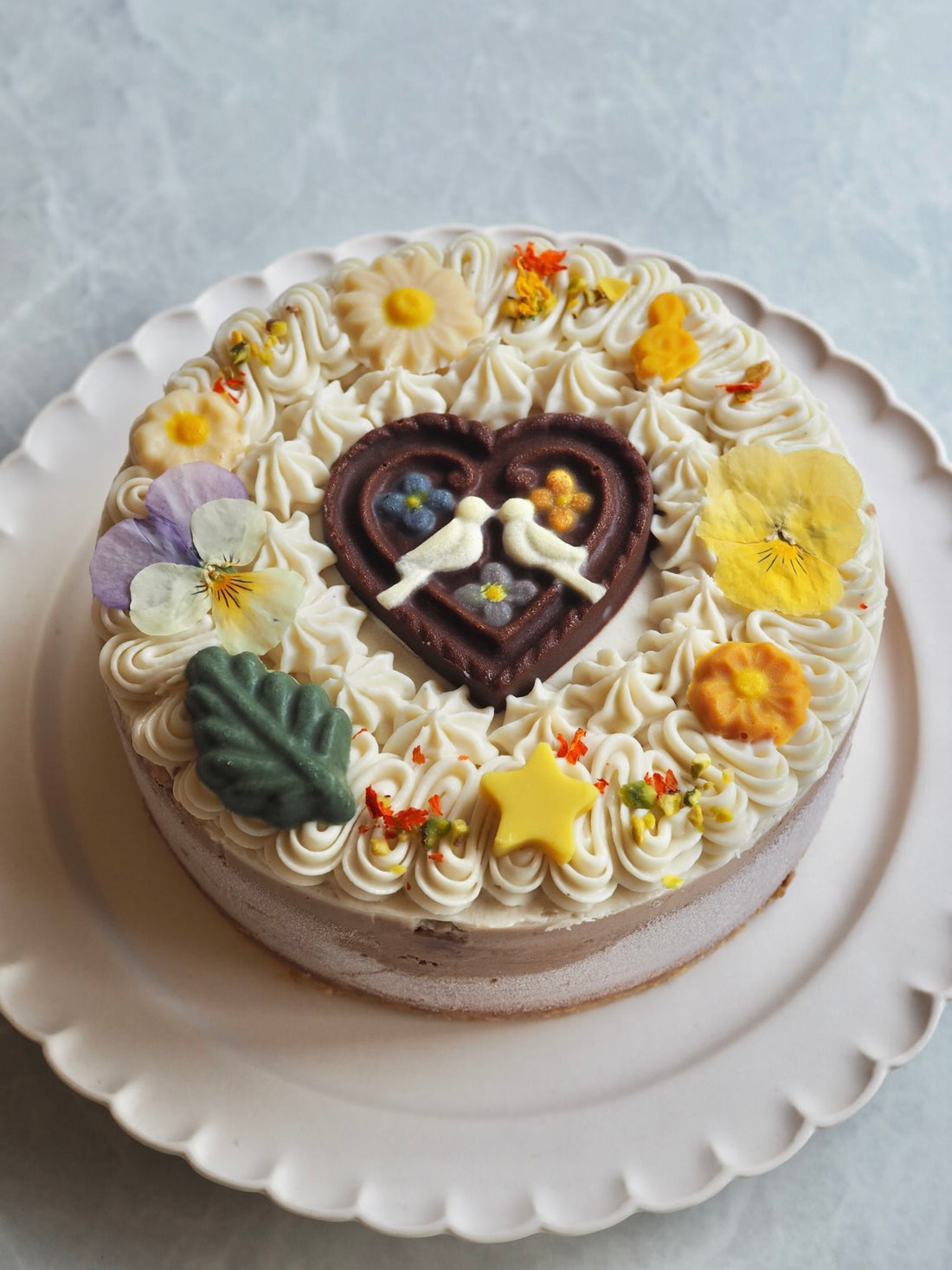 クリーミーチャイ＆Rawショコラケーキ （Loving Birds）