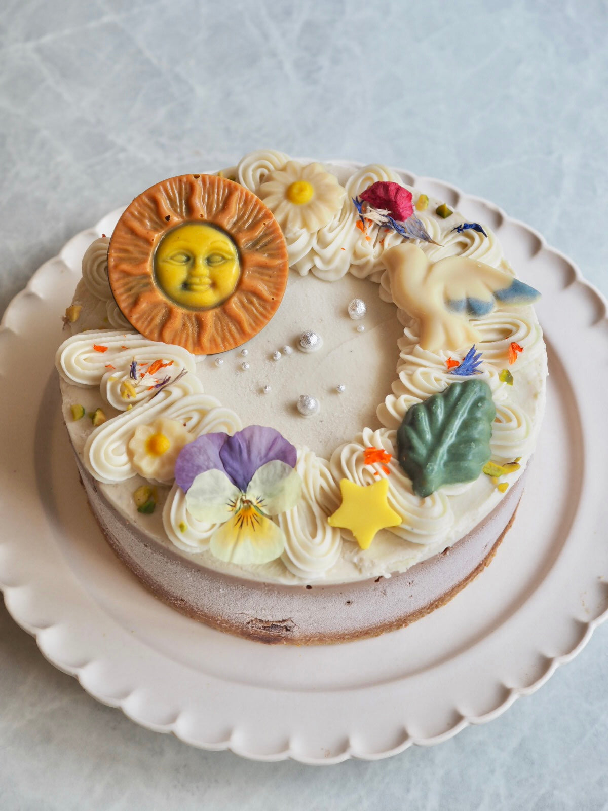 クリーミーチャイ＆Rawショコラケーキ （太陽）