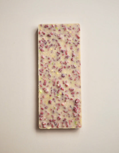 Raw Cacao Tablet（ラズベリーピスタチオホワイト）