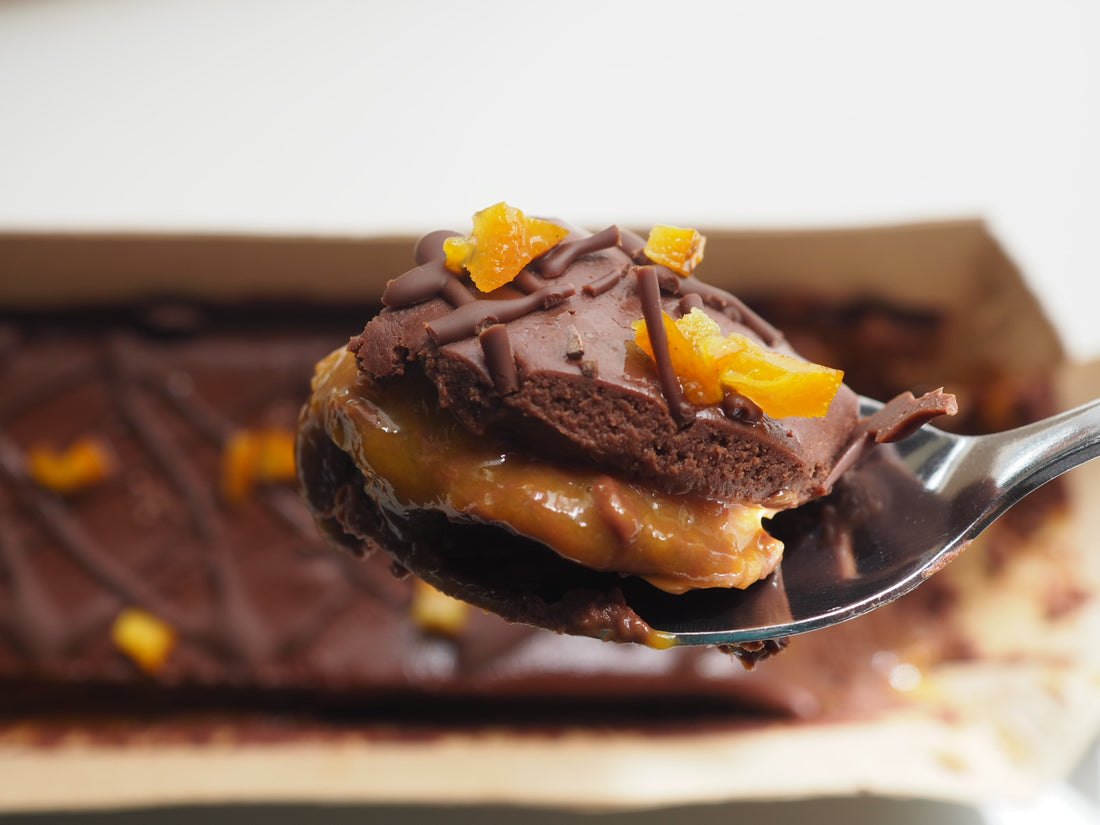 オレンジソースとろけるヴィーガンショコラテリーヌ