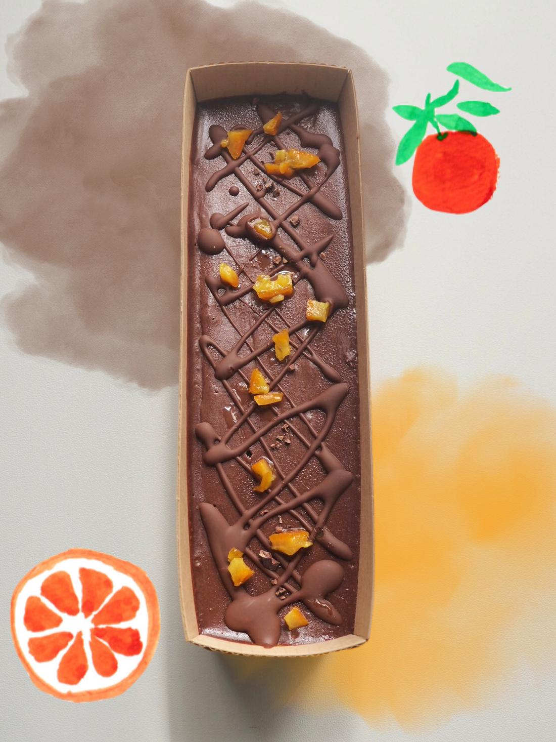 【ビター】オレンジソースとろけるヴィーガンショコラテリーヌ